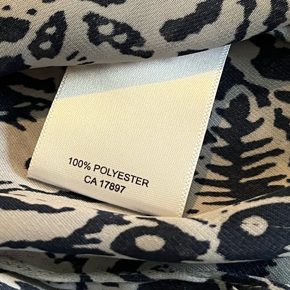 Banana Republic Patterned Scoop Neck Blouse XSmall - Picture 7 of 9